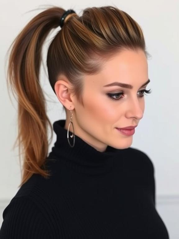 High Ponytail Haircut