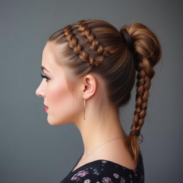 braided ponytail haircut
