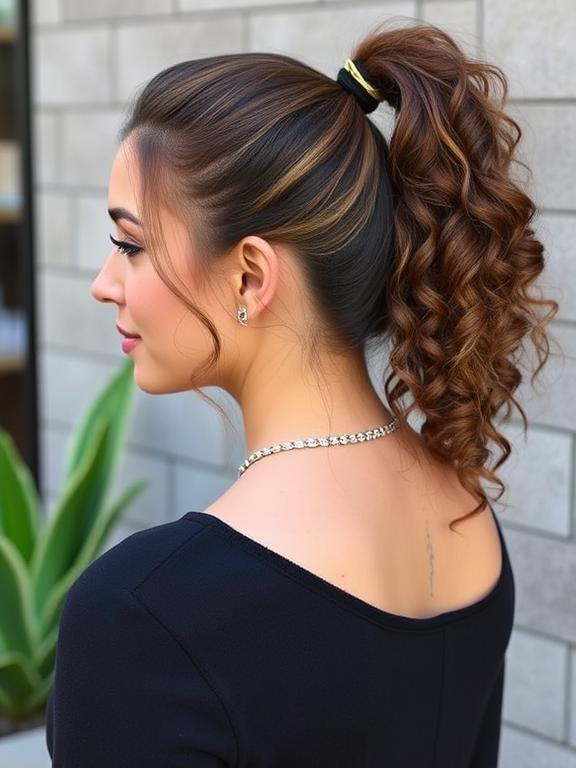 Curly Ponytail