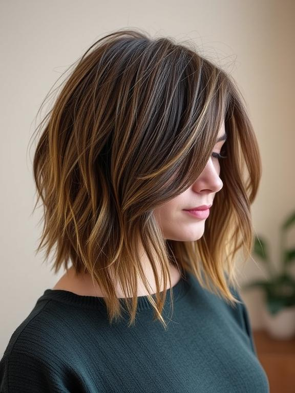 Shaggy Layered Hair